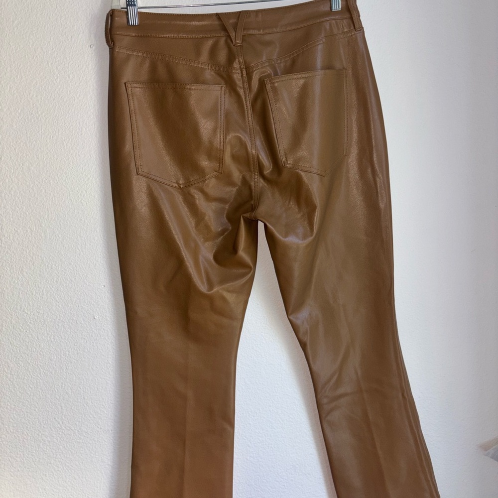 Veronica Beard Camel Leather Pants 31 - Picture 5 of 7